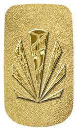 DAROYAL 602 GD SH GD Gold Sunburst Shimmer Gold Background